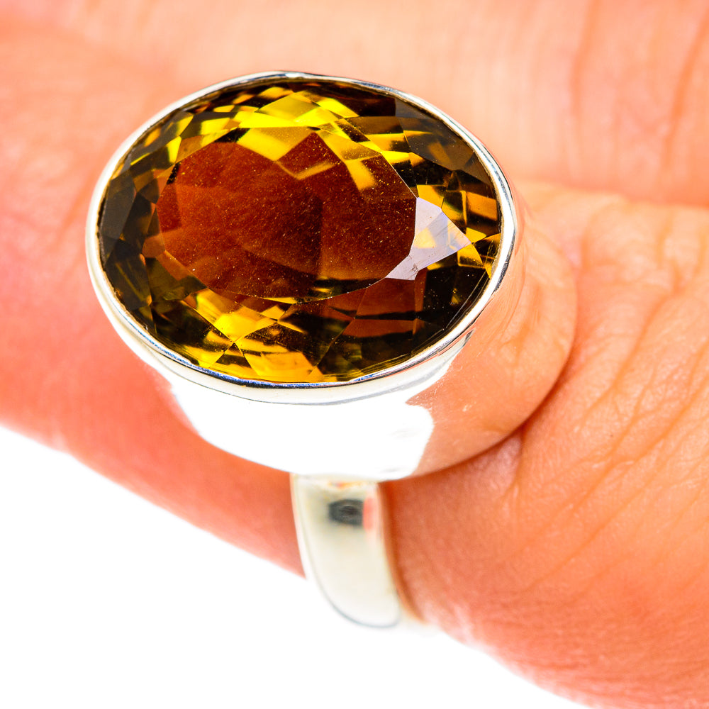 Lemon Quartz Rings handcrafted by Ana Silver Co - RING76160