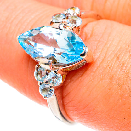 Blue Topaz Rings handcrafted by Ana Silver Co - RING76166