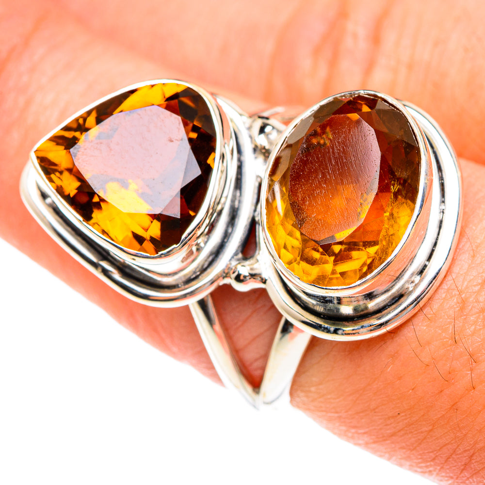 Citrine Rings handcrafted by Ana Silver Co - RING76172