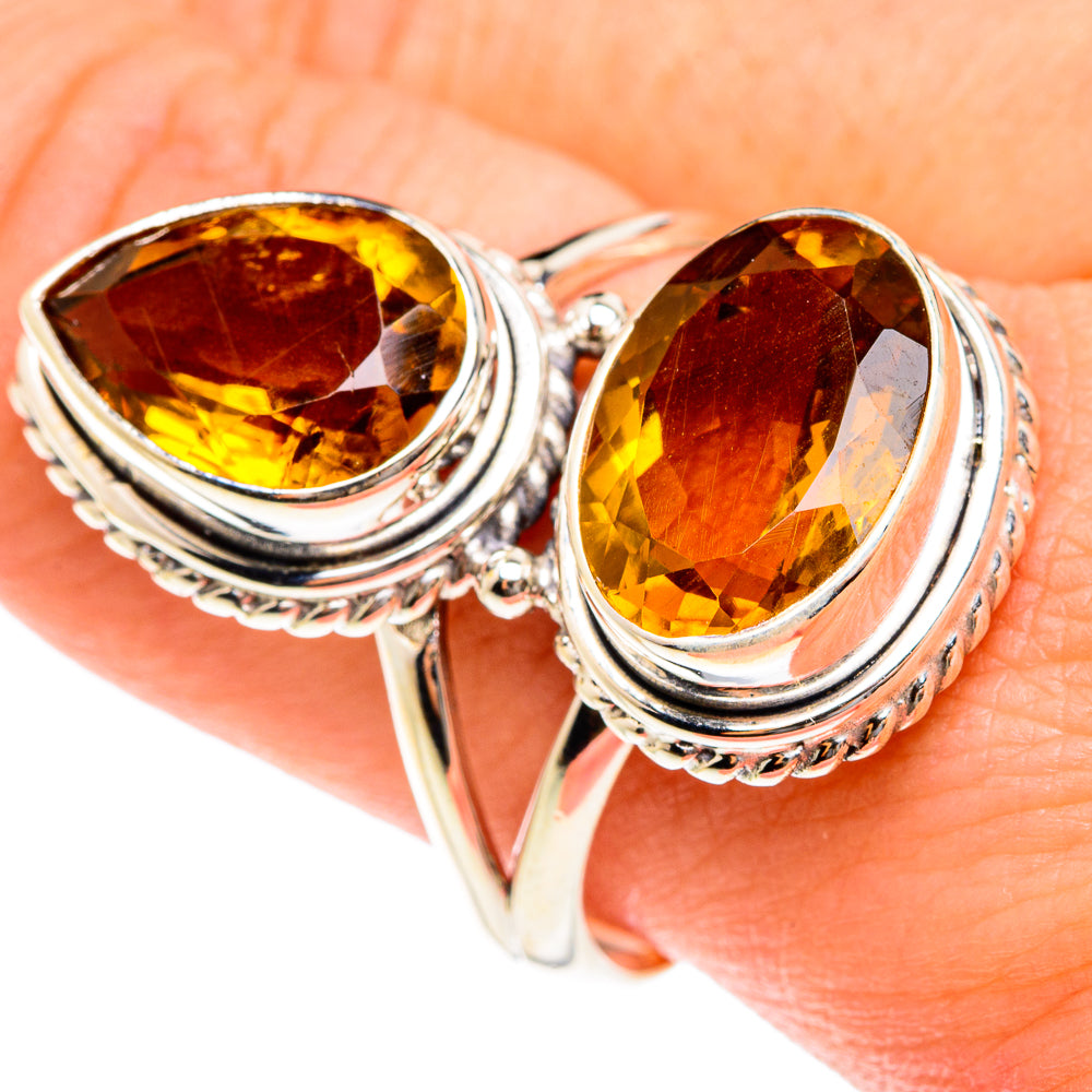 Citrine Rings handcrafted by Ana Silver Co - RING76175