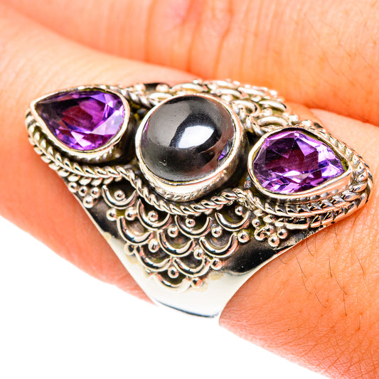 Hematite Rings handcrafted by Ana Silver Co - RING76183