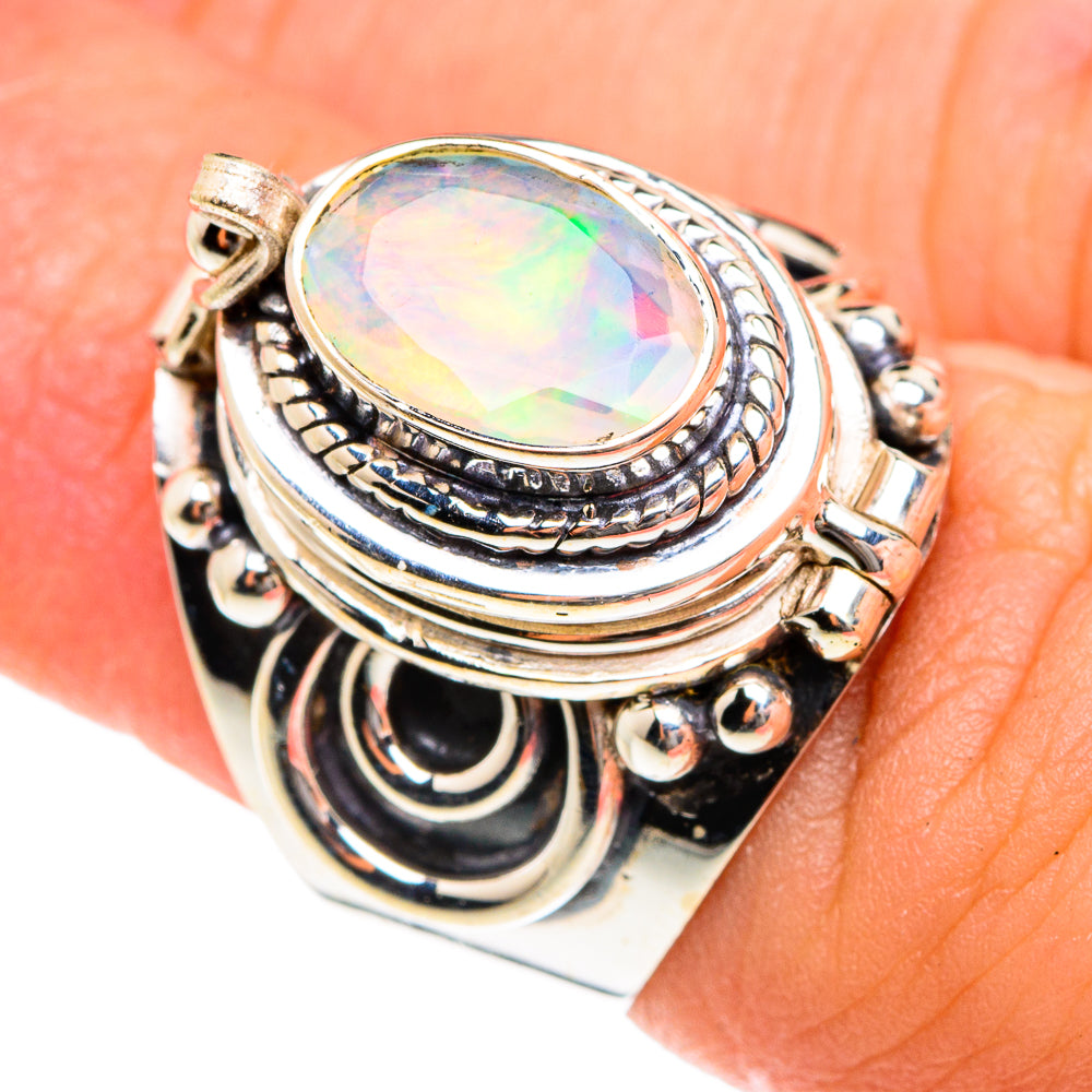 Ethiopian Opal Rings handcrafted by Ana Silver Co - RING76189