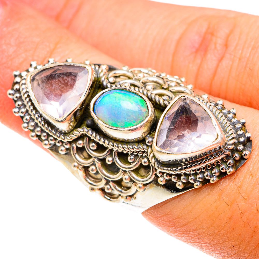 Ethiopian Opal Rings handcrafted by Ana Silver Co - RING76192