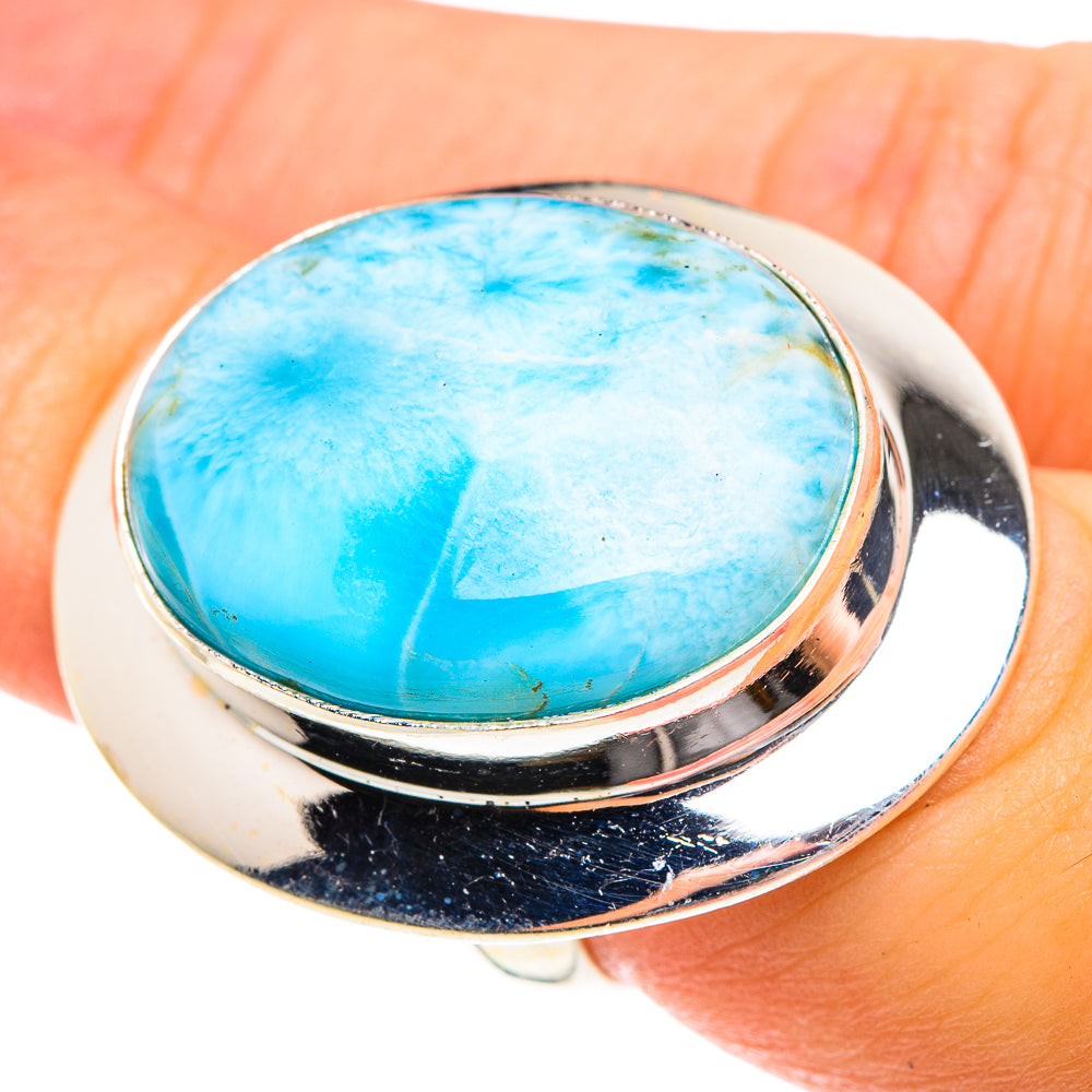 Larimar Rings handcrafted by Ana Silver Co - RING76193