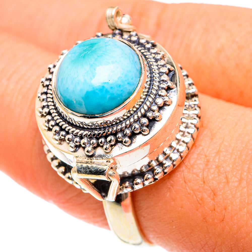 Larimar Rings handcrafted by Ana Silver Co - RING76194