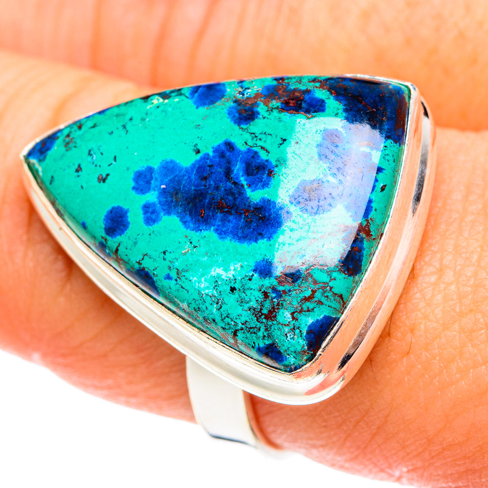Chrysocolla Rings handcrafted by Ana Silver Co - RING76195