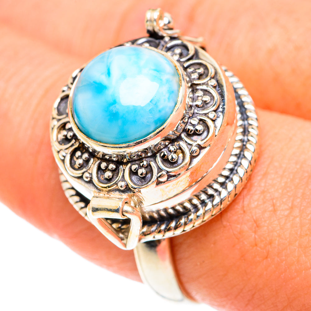 Larimar Rings handcrafted by Ana Silver Co - RING76197