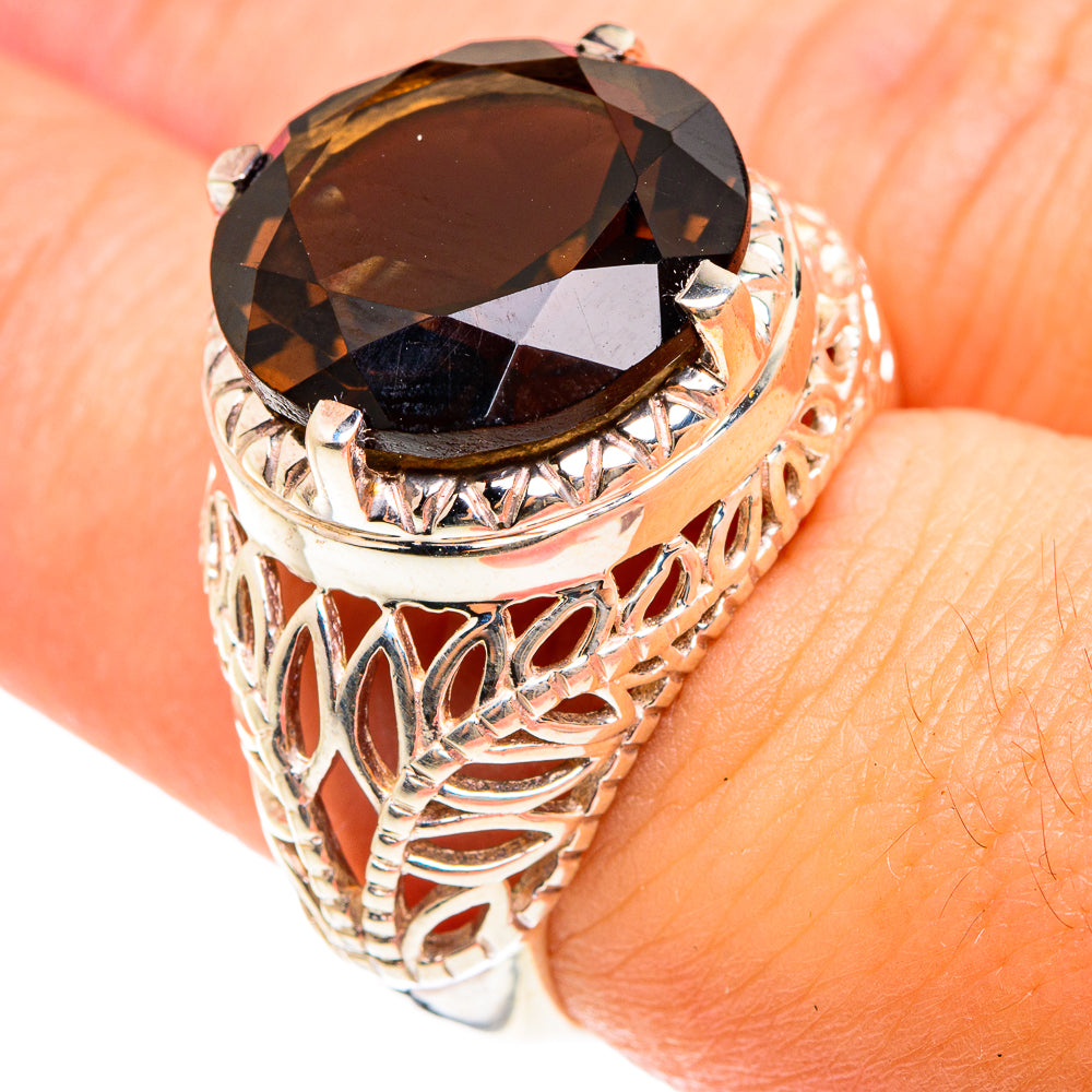 Smoky Quartz Rings handcrafted by Ana Silver Co - RING76205
