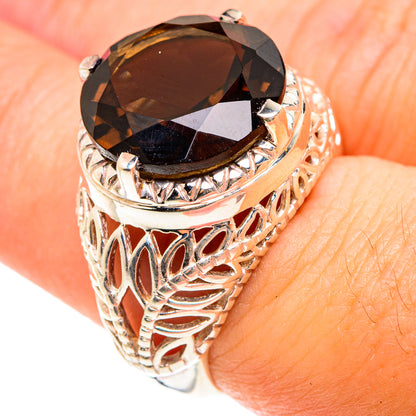 Smoky Quartz Rings handcrafted by Ana Silver Co - RING76205