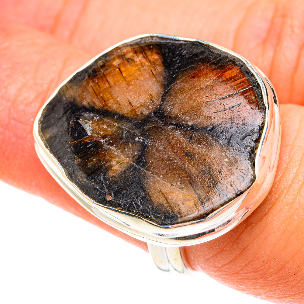 Chiastolite Rings handcrafted by Ana Silver Co - RING76206