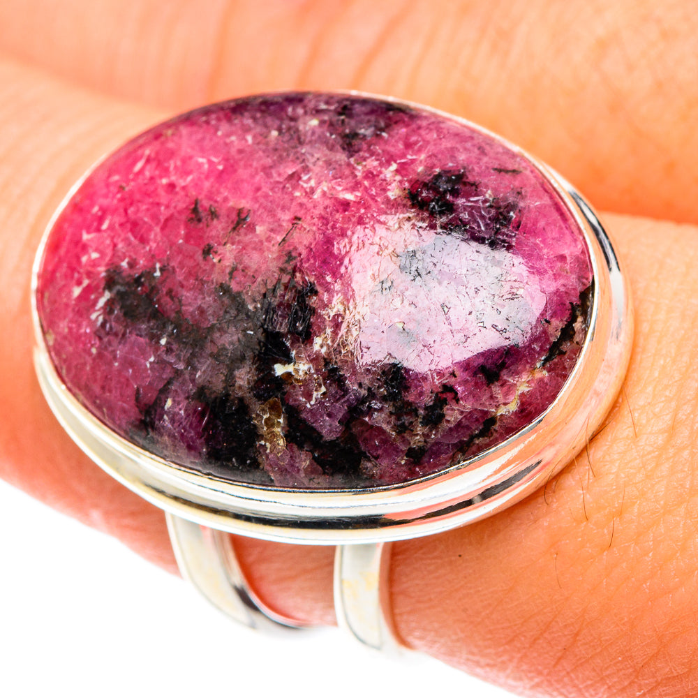 Rhodonite Rings handcrafted by Ana Silver Co - RING76212