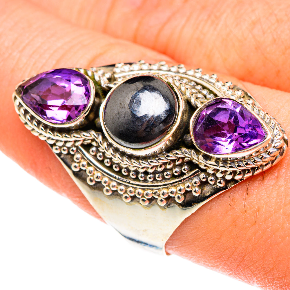 Hematite Rings handcrafted by Ana Silver Co - RING76216