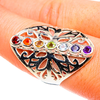 Multi-Stone Chakra Rings handcrafted by Ana Silver Co - RING76218