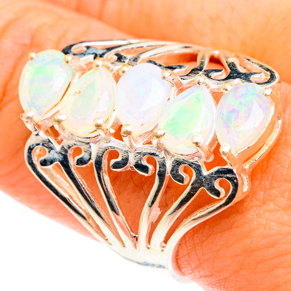 Ethiopian Opal Rings handcrafted by Ana Silver Co - RING76223