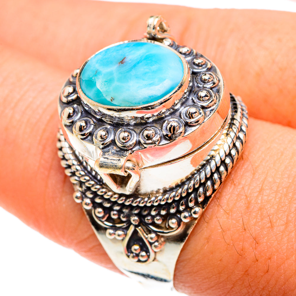 Larimar Rings handcrafted by Ana Silver Co - RING76224