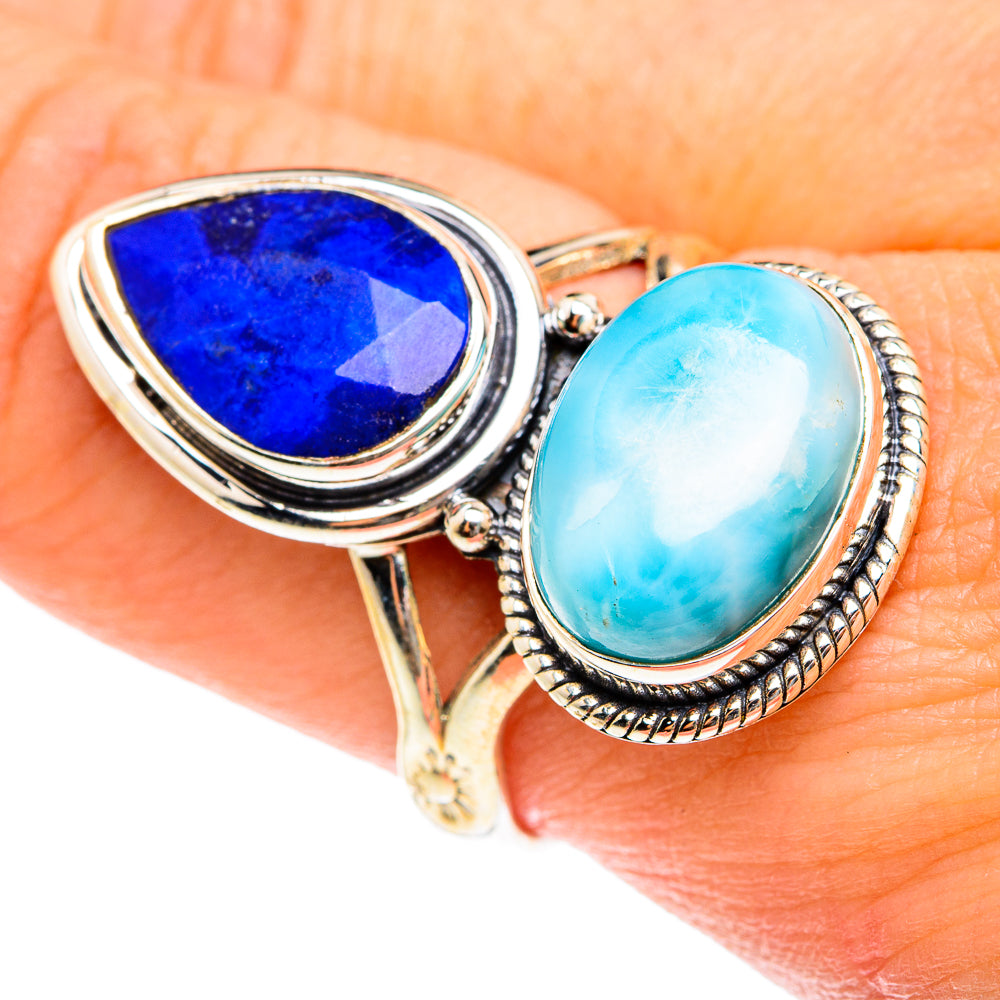 Larimar Rings handcrafted by Ana Silver Co - RING76226