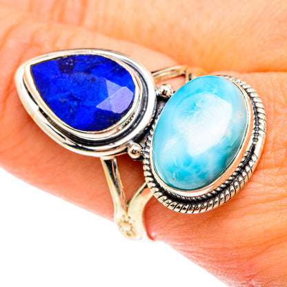 Larimar Rings handcrafted by Ana Silver Co - RING76226