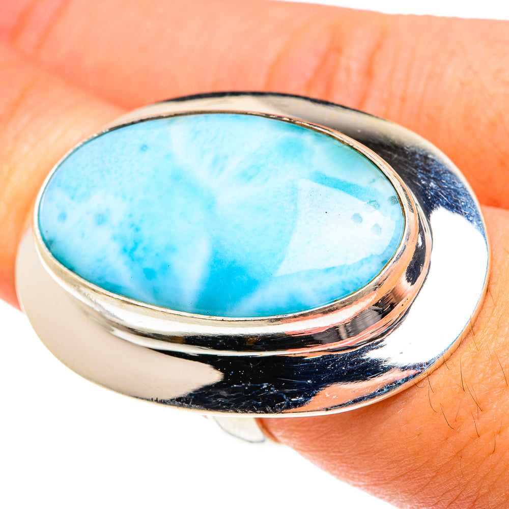Larimar Rings handcrafted by Ana Silver Co - RING76227