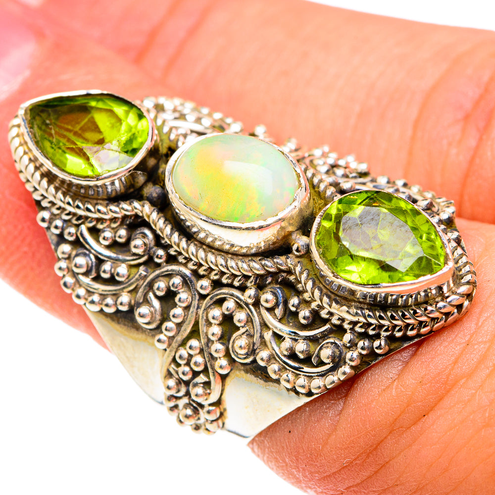 Ethiopian Opal Rings handcrafted by Ana Silver Co - RING76241