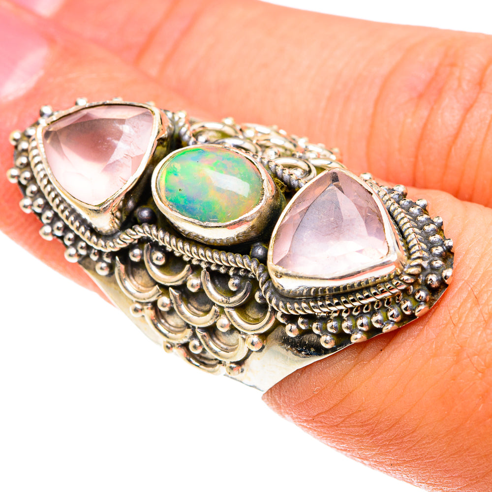 Ethiopian Opal Rings handcrafted by Ana Silver Co - RING76242