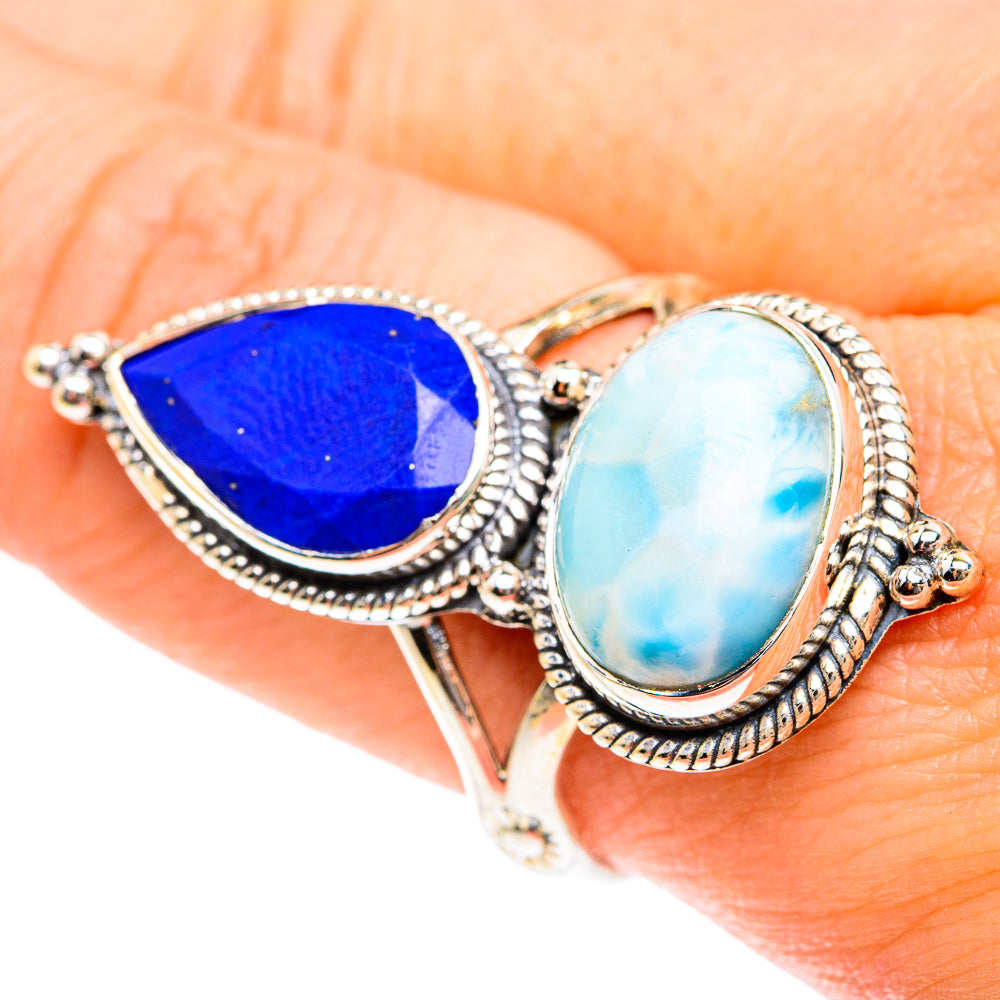 Larimar Rings handcrafted by Ana Silver Co - RING76244