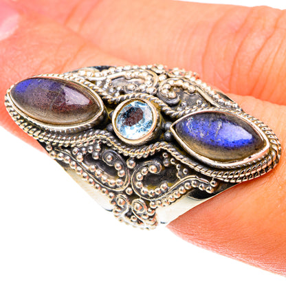 Labradorite Rings handcrafted by Ana Silver Co - RING76246