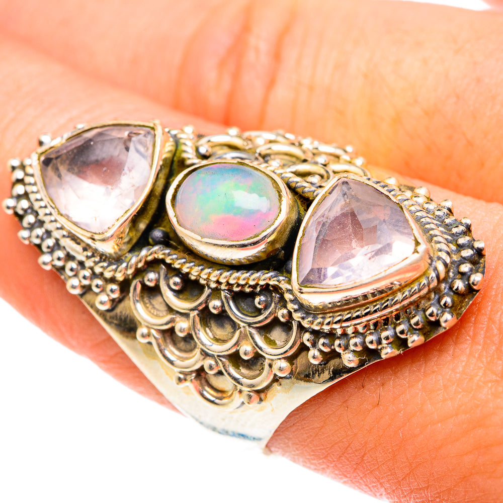 Ethiopian Opal Rings handcrafted by Ana Silver Co - RING76261