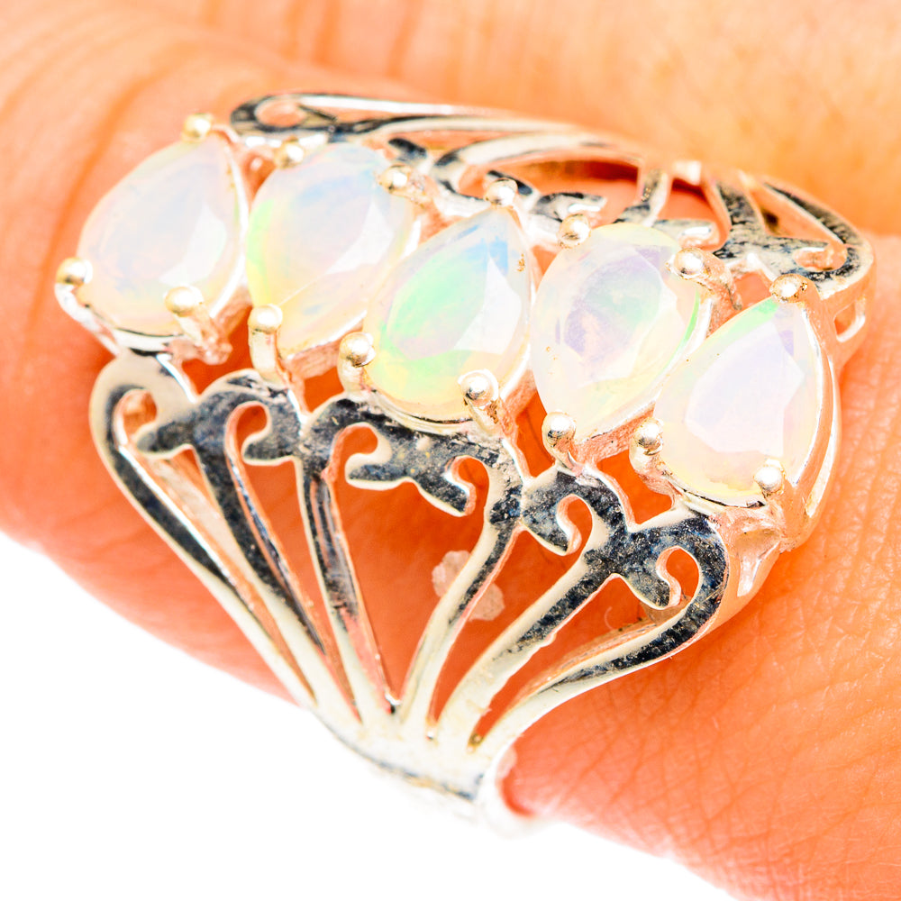 Ethiopian Opal Rings handcrafted by Ana Silver Co - RING76263