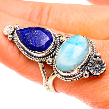 Larimar Rings handcrafted by Ana Silver Co - RING76265