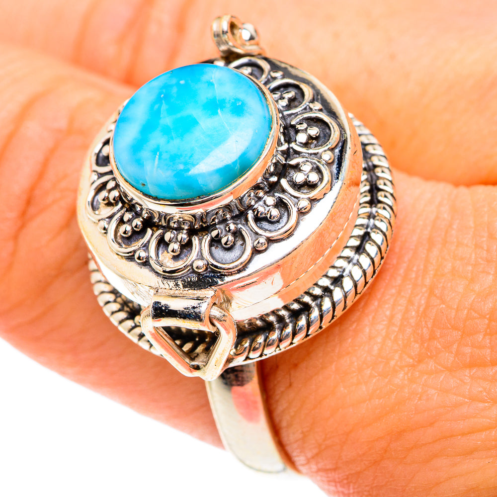 Larimar Rings handcrafted by Ana Silver Co - RING76267