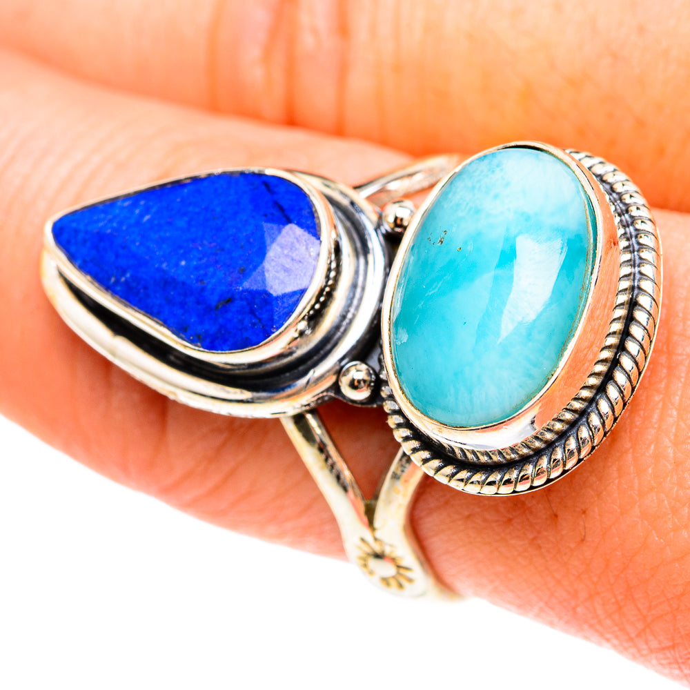 Larimar Rings handcrafted by Ana Silver Co - RING76269