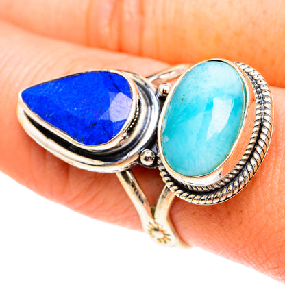 Larimar Rings handcrafted by Ana Silver Co - RING76269