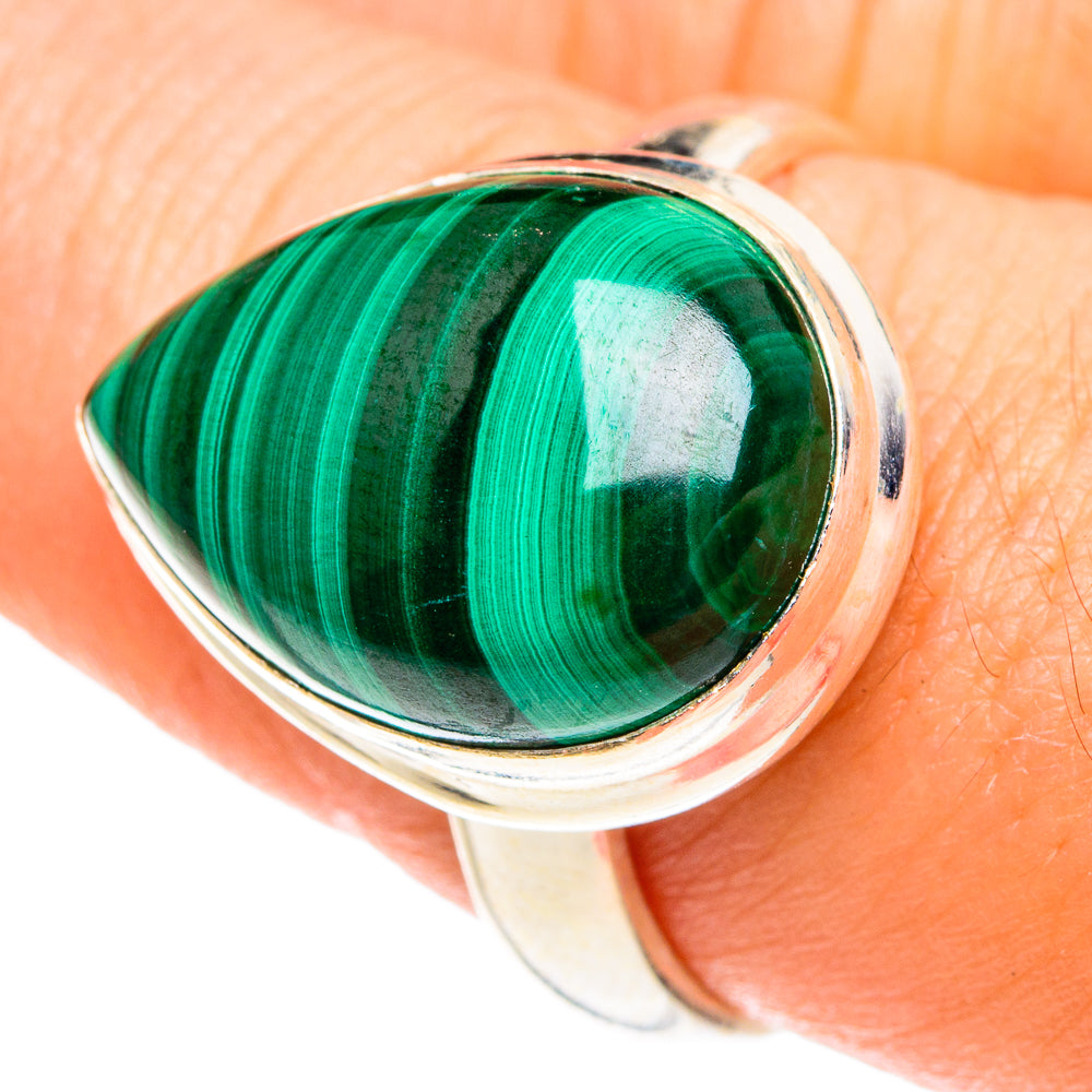 Malachite Rings handcrafted by Ana Silver Co - RING76272