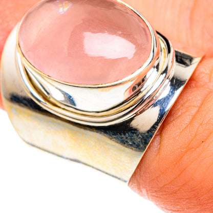 Rose Quartz Rings handcrafted by Ana Silver Co - RING76278