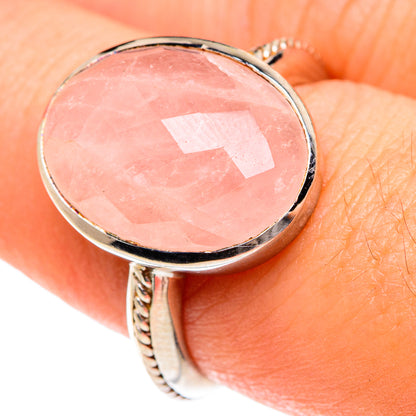 Rose Quartz Rings handcrafted by Ana Silver Co - RING76280