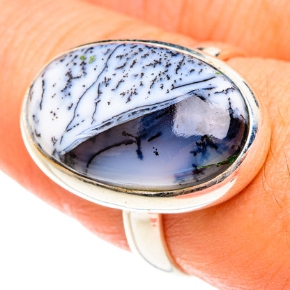 Dendritic Opal Rings handcrafted by Ana Silver Co - RING76292