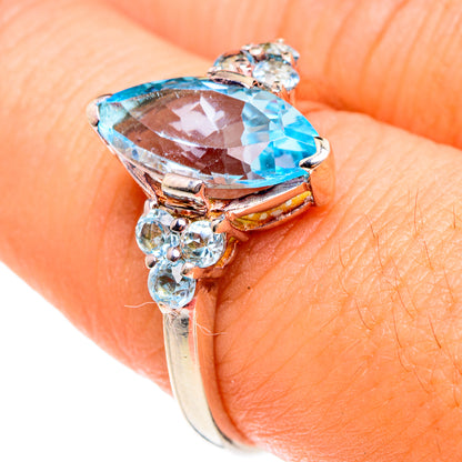 Blue Topaz Rings handcrafted by Ana Silver Co - RING76299