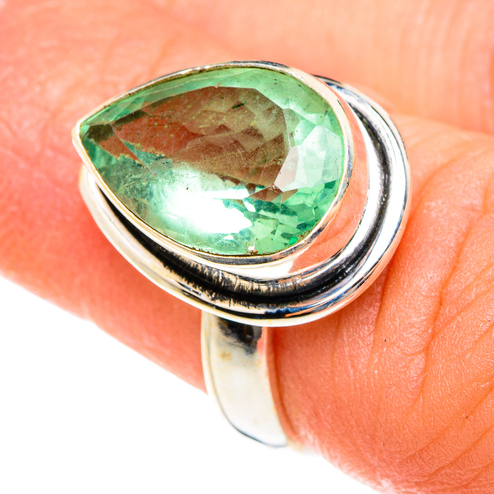 Green Fluorite Rings handcrafted by Ana Silver Co - RING76303
