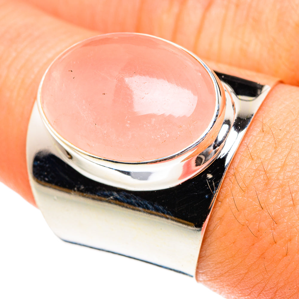 Rose Quartz Rings handcrafted by Ana Silver Co - RING76306