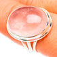 Rose Quartz Rings handcrafted by Ana Silver Co - RING76308