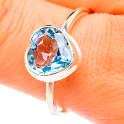 Blue Topaz Rings handcrafted by Ana Silver Co - RING76328