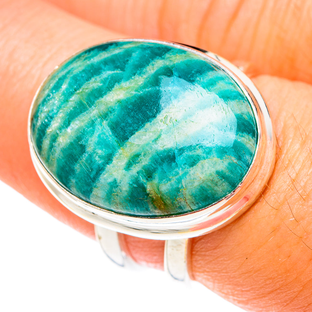 Amazonite Rings handcrafted by Ana Silver Co - RING76332