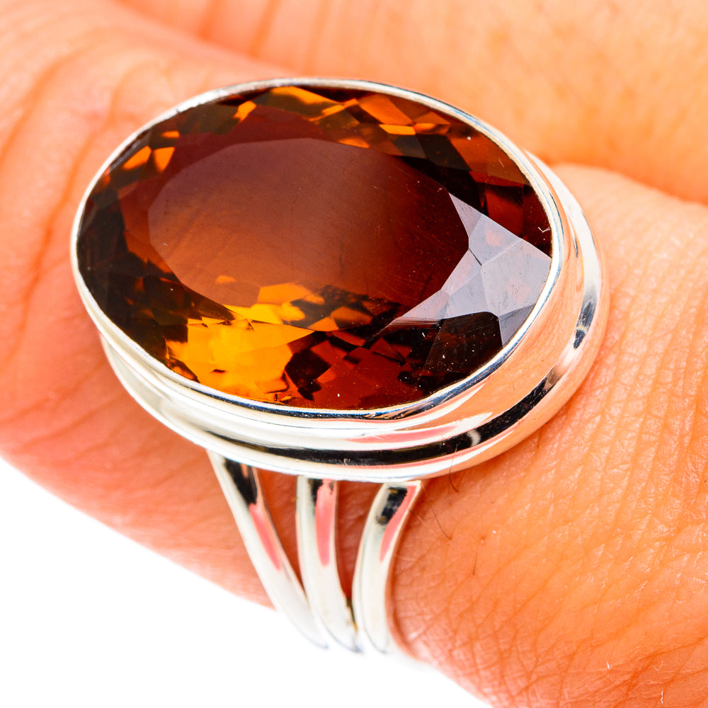 Mandarin Citrine Rings handcrafted by Ana Silver Co - RING76335