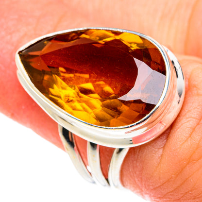 Mandarin Citrine Rings handcrafted by Ana Silver Co - RING76336