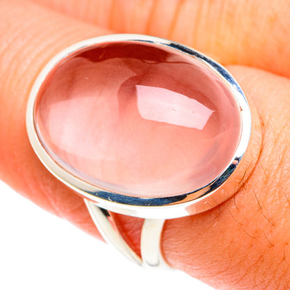 Rose Quartz Rings handcrafted by Ana Silver Co - RING76339
