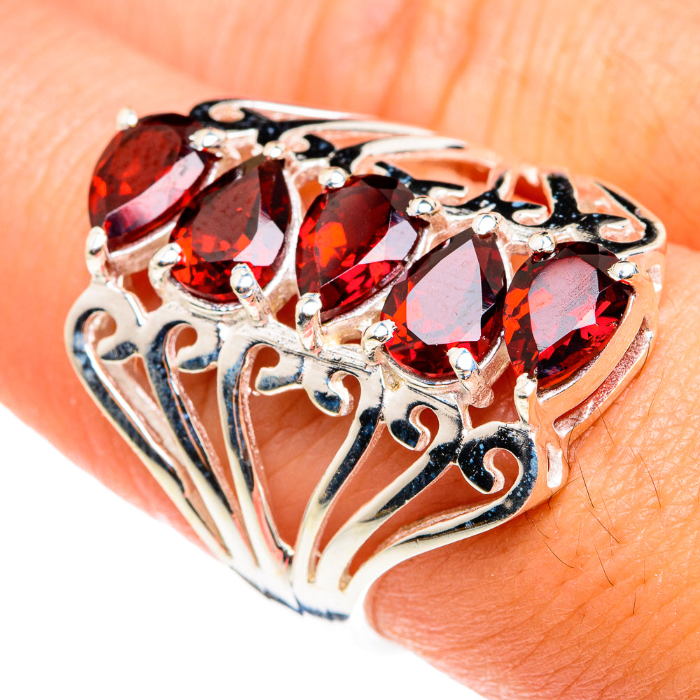 Garnet Rings handcrafted by Ana Silver Co - RING76342