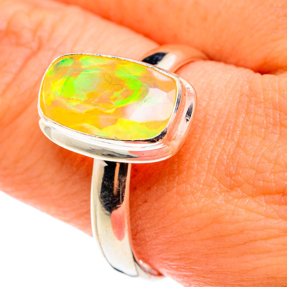 Ethiopian Opal Rings handcrafted by Ana Silver Co - RING76354