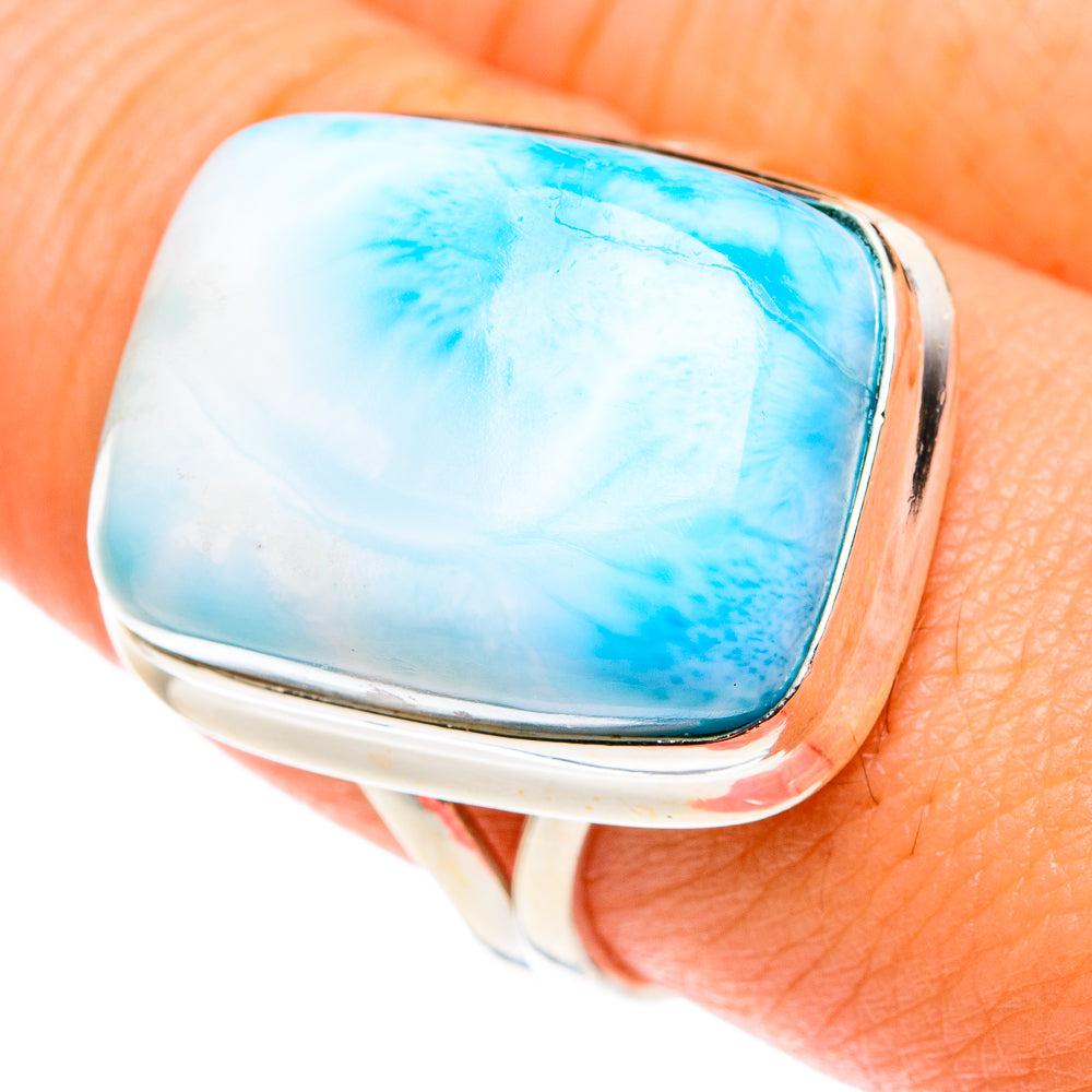 Larimar Rings handcrafted by Ana Silver Co - RING76358