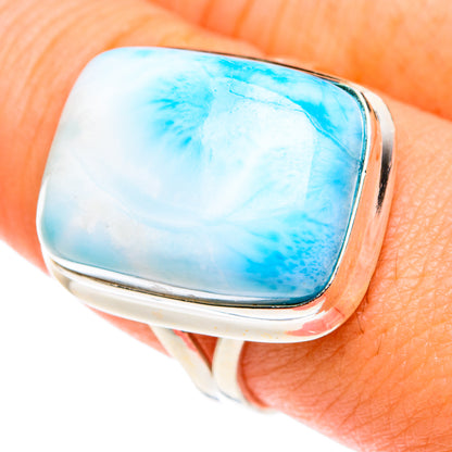 Larimar Rings handcrafted by Ana Silver Co - RING76358