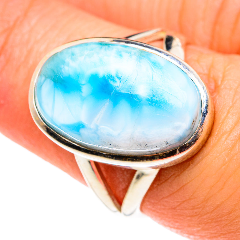 Larimar Rings handcrafted by Ana Silver Co - RING76362